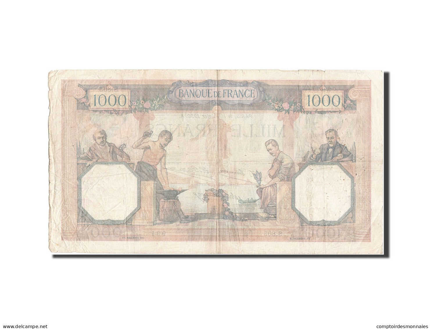 Billet, France, 1000 Francs, 1 000 F 1927-1940 ''Cérès Et Mercure'', 1930 - 1 000 F 1927-1940 ''Cérès Et Mercure''