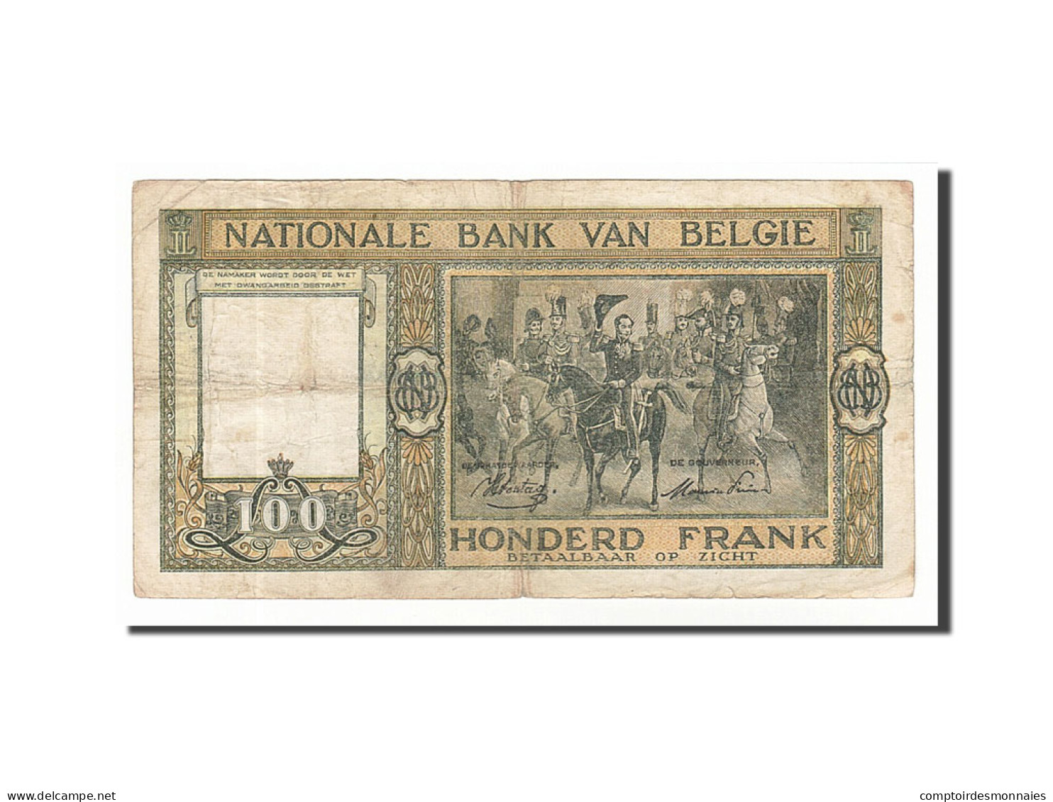 Billet, Belgique, 100 Francs, 1945, 1945-12-05, TB - 100 Francos