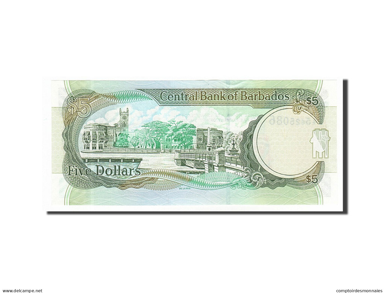 Billet, Barbados, 5 Dollars, 2007, 2007-05-01, NEUF - Barbados (Barbuda)