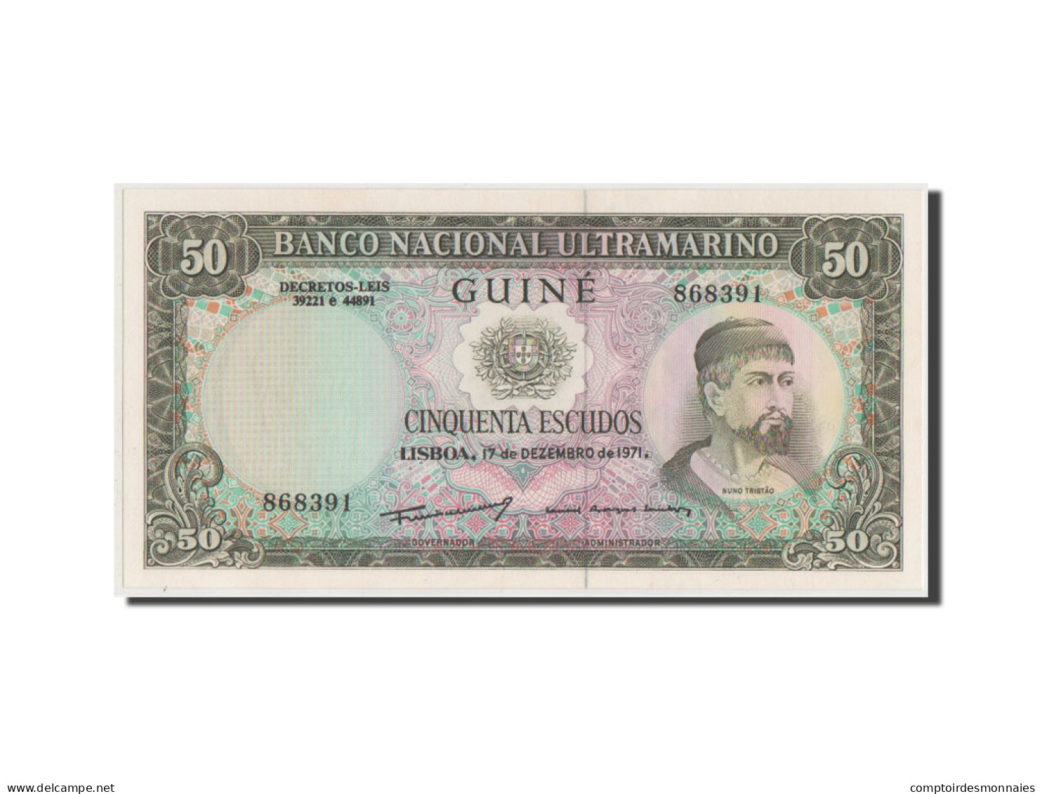 Billet, Portuguese Guinea, 50 Escudos, 1971, NEUF - Guinée