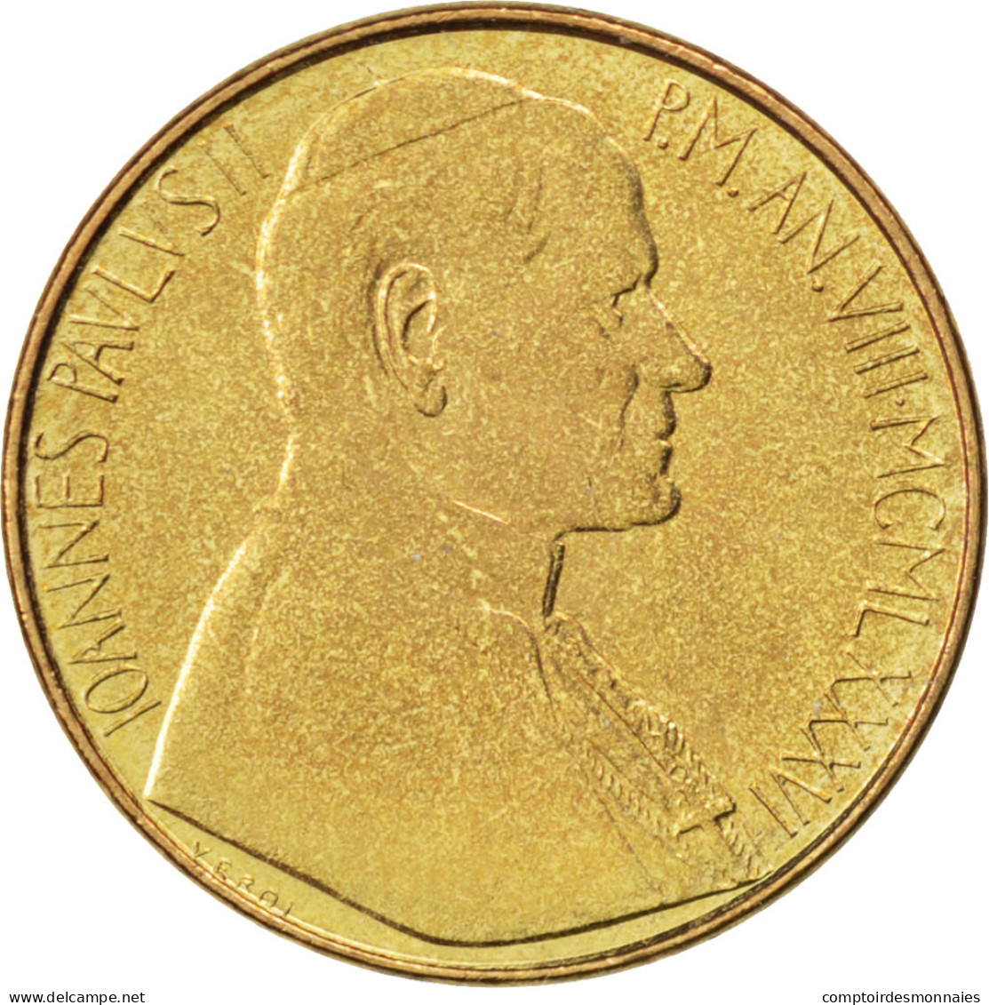 Monnaie, Cité Du Vatican, John Paul II, 20 Lire, 1986, SPL, Aluminum-Bronze - Vatican