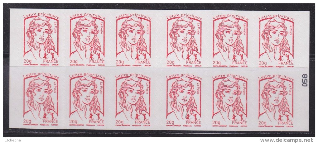 = CARNET X12 Marianne  Et La Jeunesse 851-C15 TVP LP -20g N°058 Ciappa Kawena Découvrez Les Timbres De La Poste Aérienne - Altri & Non Classificati