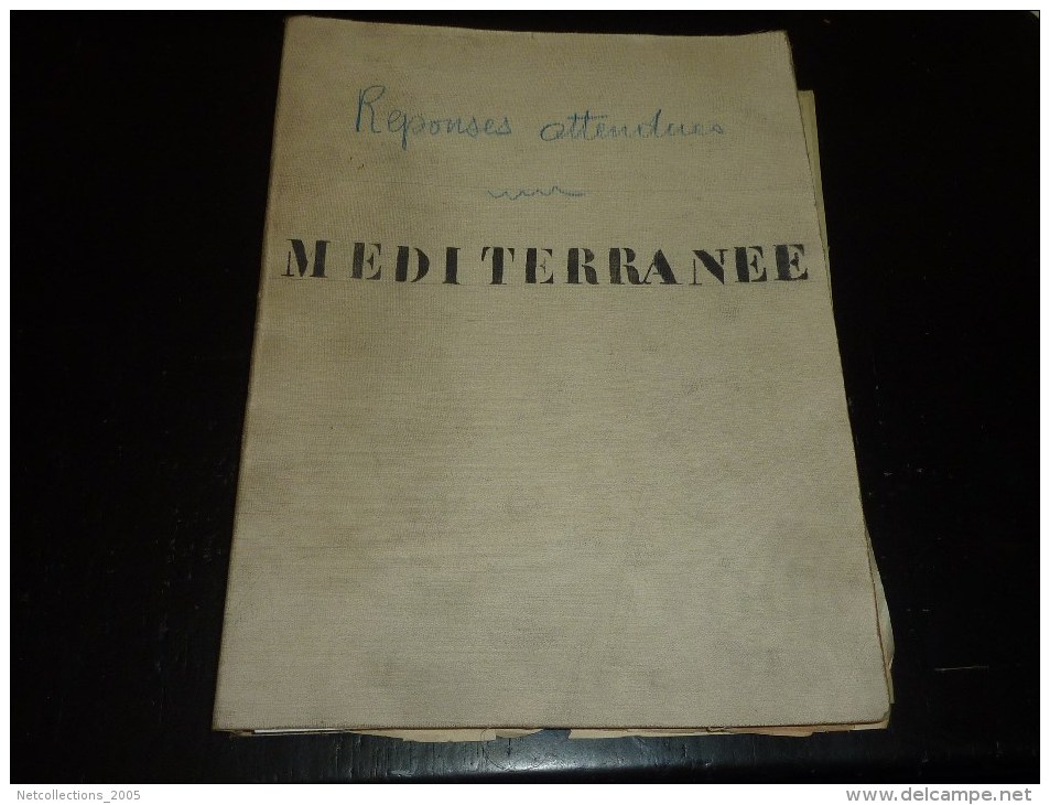 108 DOCUMENTS FEUILLE COPIE DE LETTRE TAPUSCRITE, MANUSCRITE MESSAGERIES MARITIMES ETAT DU MOSSOUL APRES SON TORPILLAGE - Barco