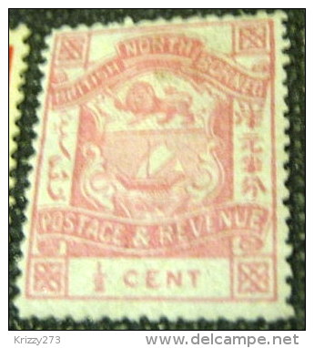 North Borneo 1888 Coat Of Arms 0.5c - Mint - North Borneo (...-1963)