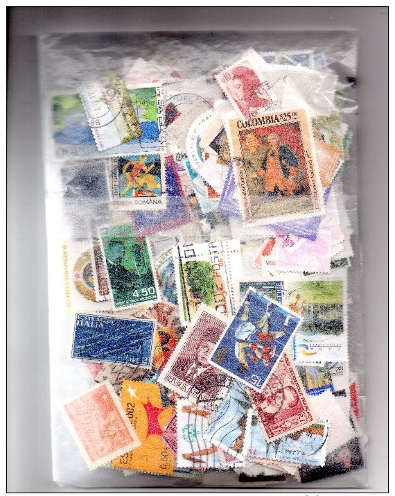 VRAC DE 1000 TIMBRES ENVIRON DU MONDE ENTIER ET DE TOUTES PERIODES..PRIX: 4,95 € - Vrac (min 1000 Timbres)