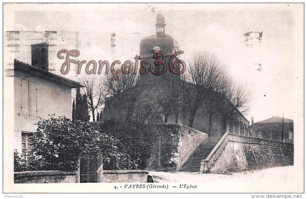 (33) Vayres - L'Eglise - 2 SCANS - Autres & Non Classés