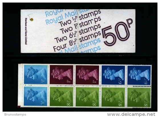 GREAT BRITAIN - 1977  50 P.  BOOKLET  MARCH   6 1/2 P.  RB  MINT NH  SG  FB 1a - Postzegelboekjes