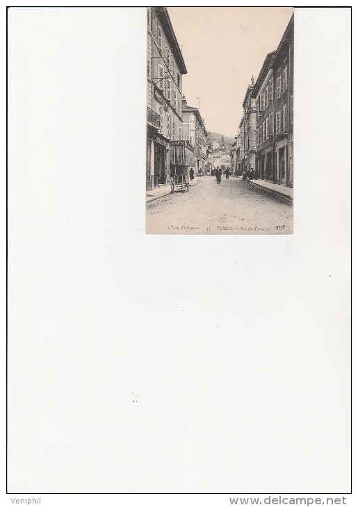 CARTE POSTALE -VOIRON- ISERE -RUE DES TERREAUX - 1910-15 - Voiron