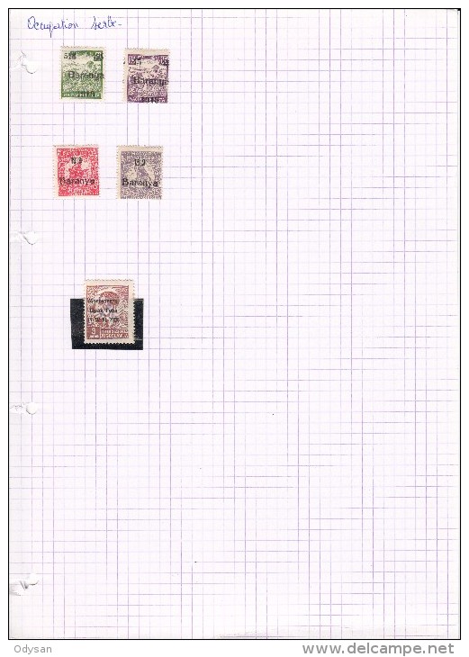 Lot de 127 Timbres Yougoslavie divers : Bienfaisance, Taxe, Service...