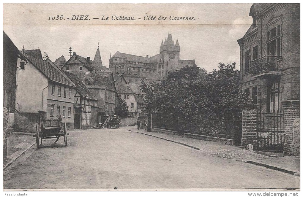 CPA Allemagne - Diez - Le Château - Côté Des Casernes - Diez
