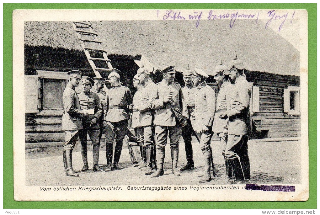 Biélorussie. Postavy. Moldsewitsche. Fête D'anniversaire D'un Officier. Feldpost Der 42.Infanterie Div. 1916 - Wit-Rusland