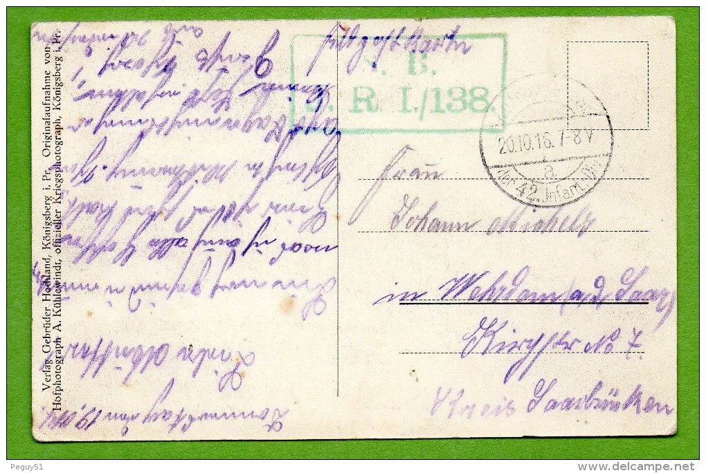 Biélorussie. Postavy. Moldsewitsche. Fête D'anniversaire D'un Officier. Feldpost Der 42.Infanterie Div. 1916 - Bielorussia