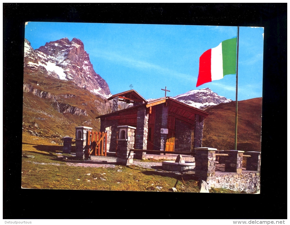 CERVINIA BREUIL Val D'Aosta : La Chiesetta Degli Alpini E Il M Cervino Mt Cervin 1971 - Altri & Non Classificati