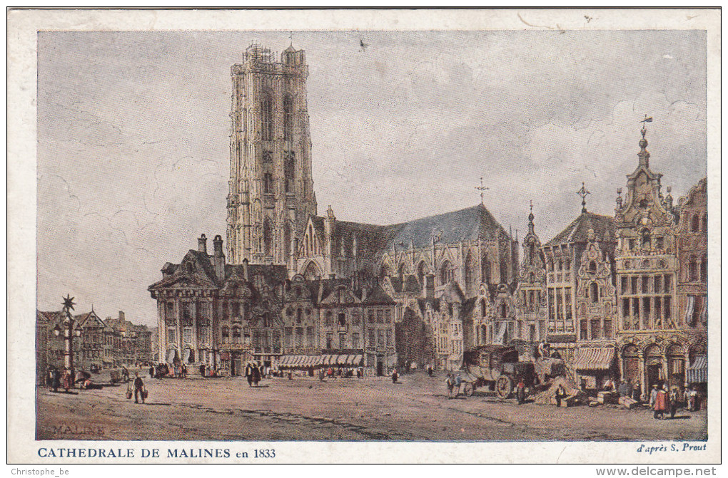 Mechelen, Malines, Cathédrale De Malines En 1833 (pk17418) - Mechelen