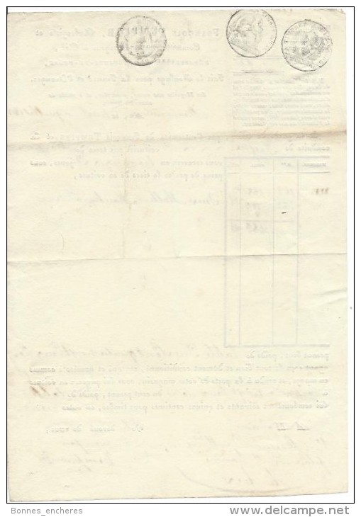 RARE LETTRE DE VOITURE ROULAGE FRANCOIS TEMPLIER AUBERGISTE COMMISSIONNAIRE AIX 1818 T.B.E - 1800 – 1899