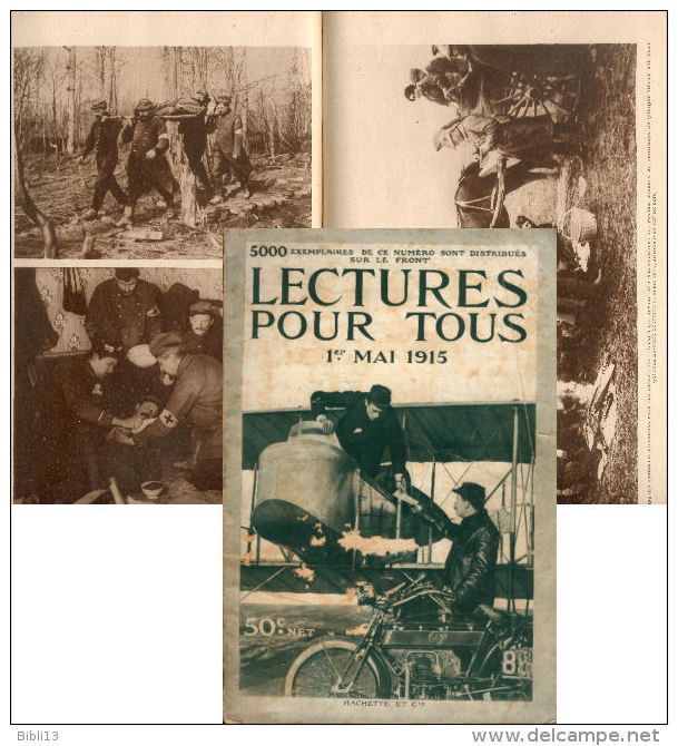 WW1 -  REVUE LECTURE POUR TOUS Du 1 MAI 1915 - Guerra 1914-18