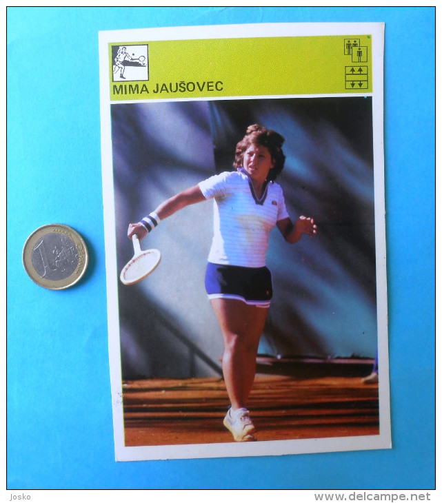 MIMA JAUSOVEC - Tennis ... Yugoslavia Vintage Card Svijet Sporta * Slovenia Tenis Sport Slovenia - Trading Cards