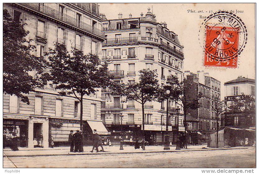 BOUCHES DU RHONE - ST MITRE - T84 DU 6-9-1908 - SEMEUSE 10c SUR CARTE POSTAL. - Cachets Manuels