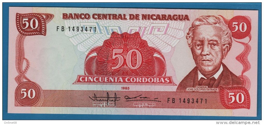 NICARAGUA 50 Córdobas  1985  Serie FB 1493471   P#153 - Nicaragua