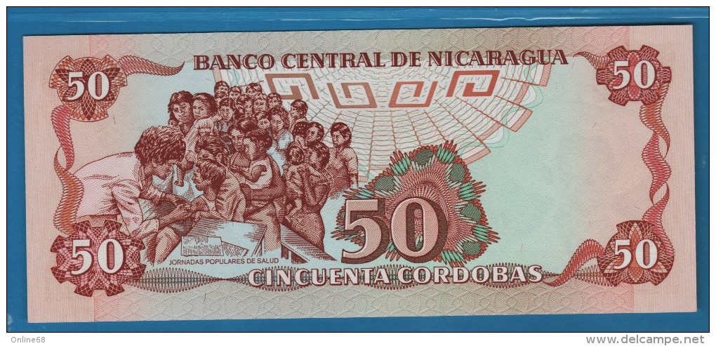 NICARAGUA 50 Córdobas  1985  Serie FB 1493471   P#153 - Nicaragua