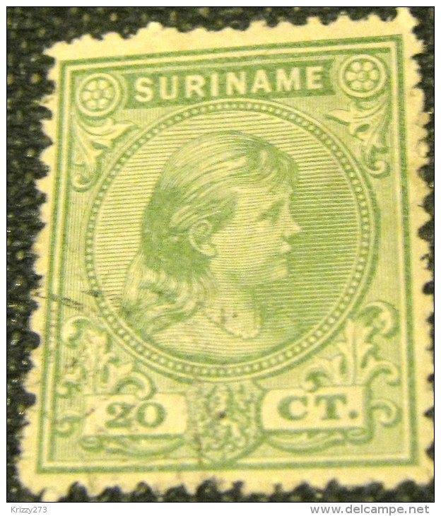 Suriname 1892 Queen Wilhelmina 20c - Used - Suriname ... - 1975