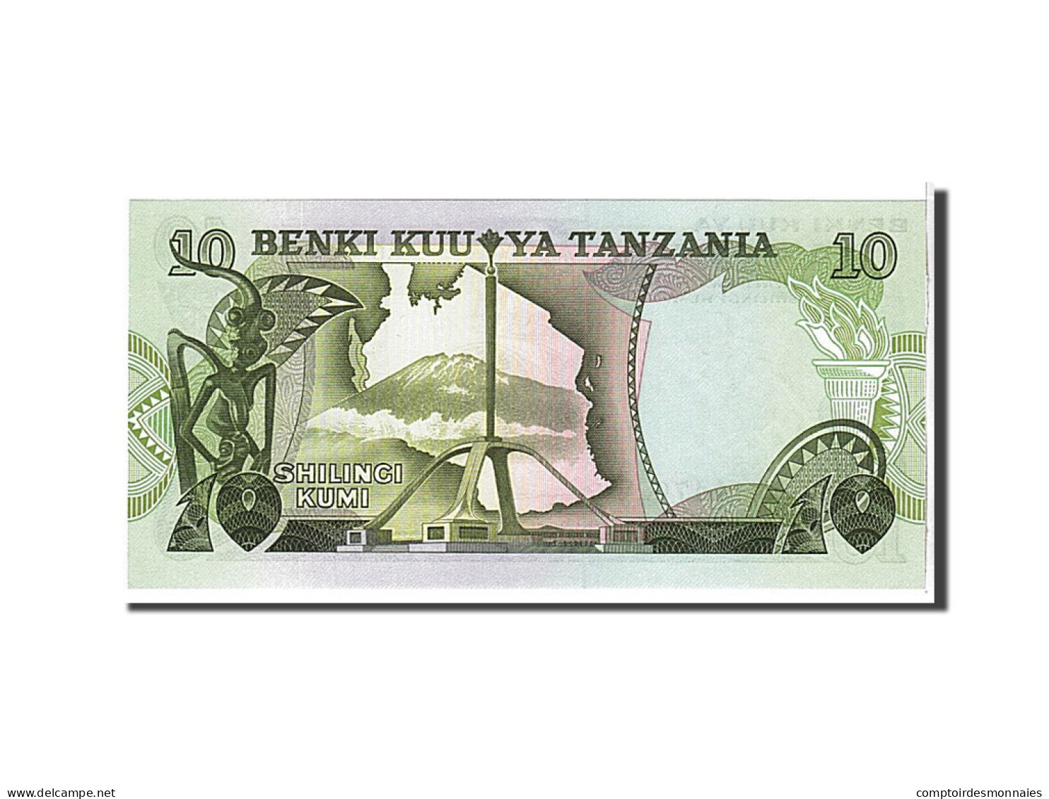 Billet, Tanzania, 10 Shilingi, 1978, KM:6a, NEUF - Tanzanie