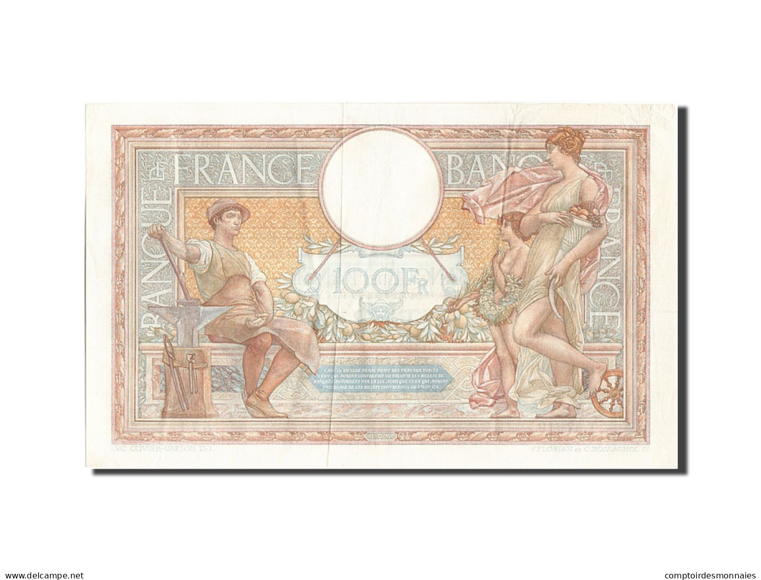 Billet, France, 100 Francs, 100 F 1908-1939 ''Luc Olivier Merson'', 1938 - 100 F 1908-1939 ''Luc Olivier Merson''