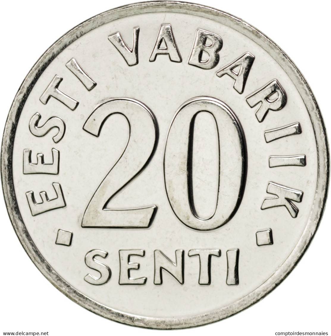 Monnaie, Estonia, 20 Senti, 2003, FDC, Nickel Plated Steel, KM:23a - Estland