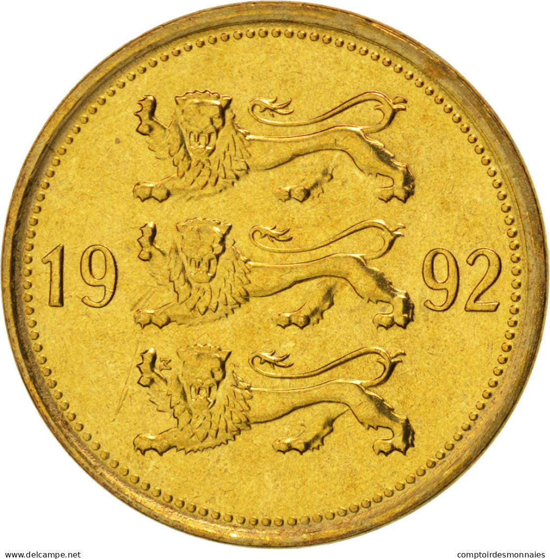 Monnaie, Estonia, 50 Senti, 1992, FDC, Aluminum-Bronze, KM:24 - Estonie