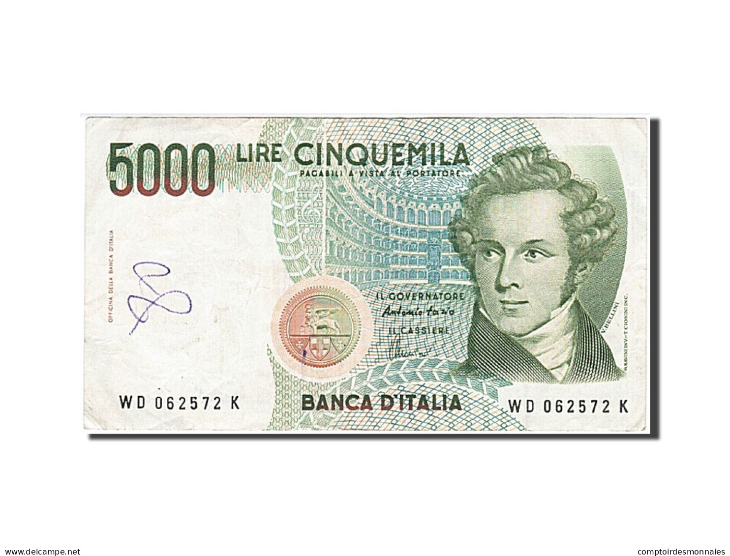 Billet, Italie, 5000 Lire, 1985, 1985-01-04, TB+ - 5000 Lire