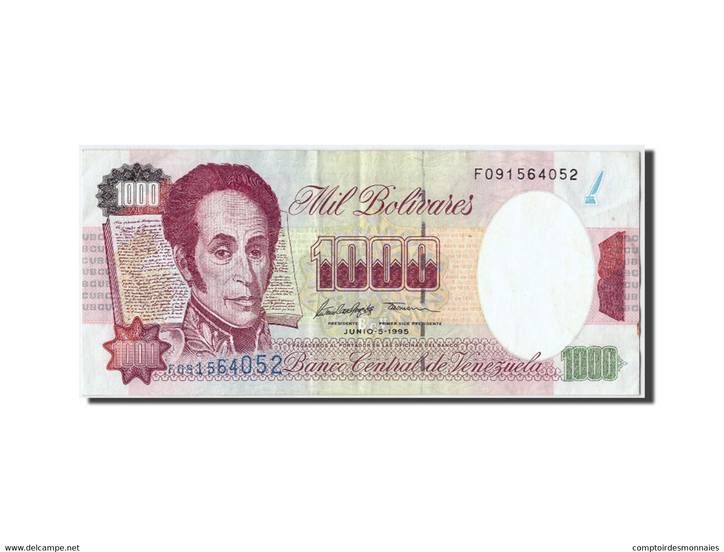 Billet, Venezuela, 1000 Bolivares, 1995, 1995-06-05, TTB - Venezuela