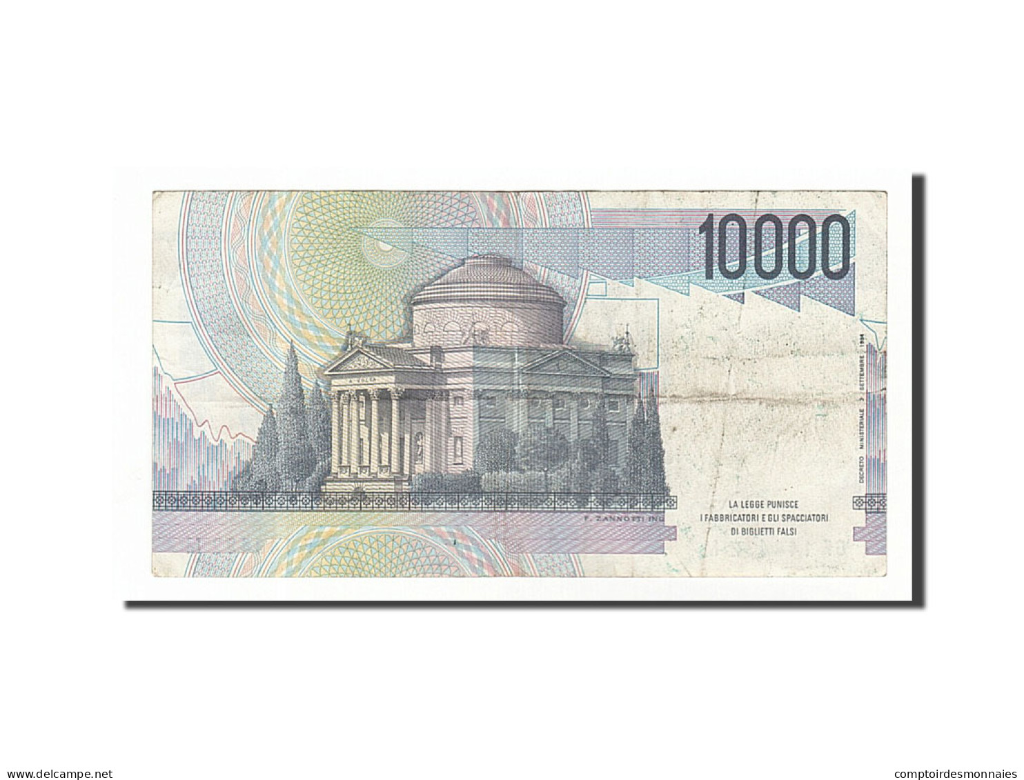 Billet, Italie, 10,000 Lire, 1984, 1984-09-03, TTB - 10.000 Lire