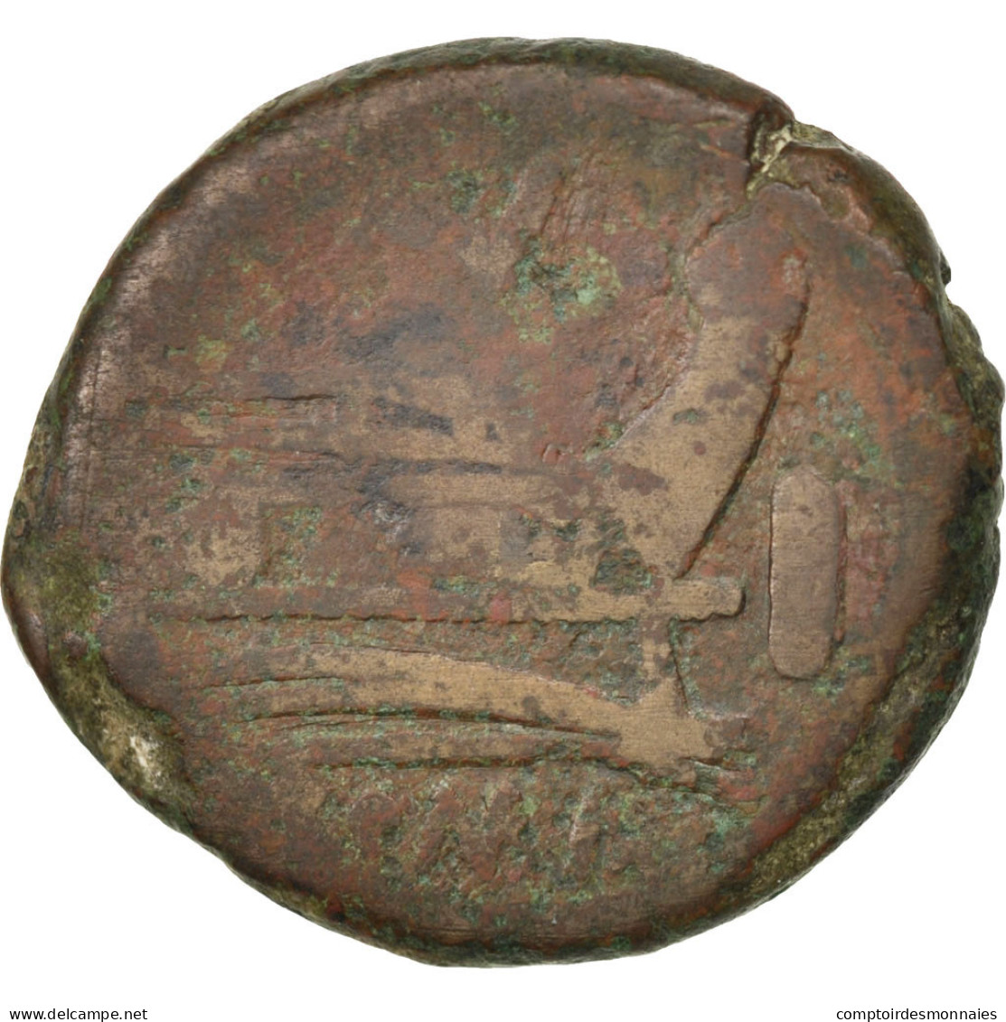 Monnaie, Janus, As, B+, Bronze - Republiek (280 BC Tot 27 BC)