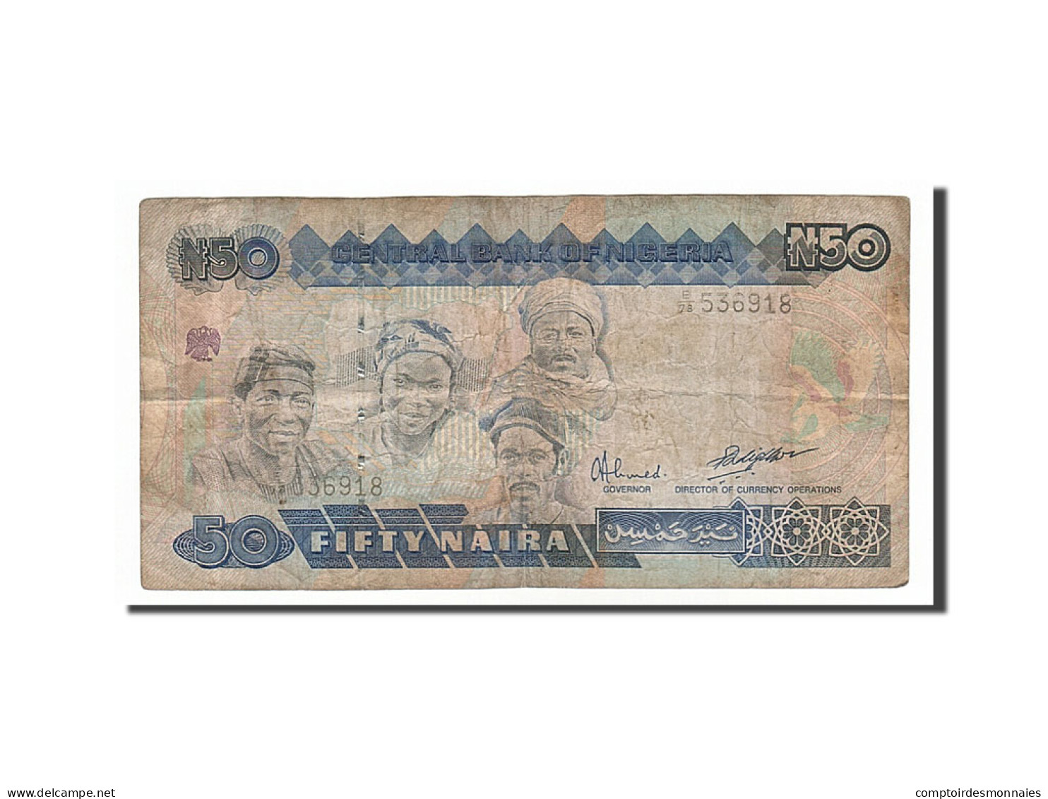 Billet, Nigéria, 50 Naira, 1991, TB - Nigeria