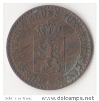 Kupfer ? Fürstentum Reuss Jüngere Linie 1 Pfennig 1862 A Scheidemünze Scheide Münze Coin Piece Monnaie Thüringen Gera - Groschen & Andere Kleinmünzen