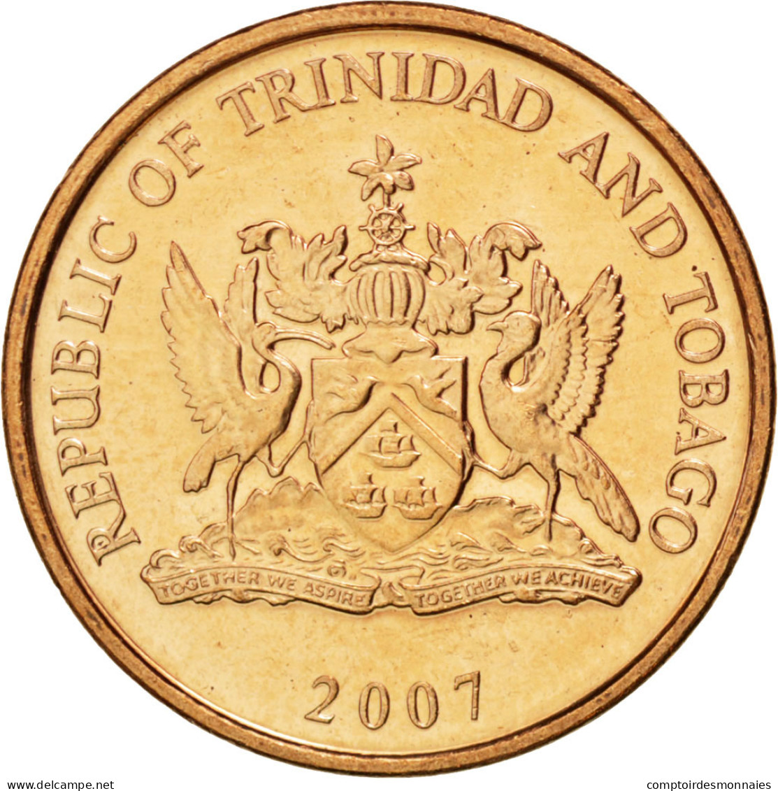 Monnaie, TRINIDAD & TOBAGO, Cent, 2007, SPL, Bronze, KM:29 - Trinité & Tobago