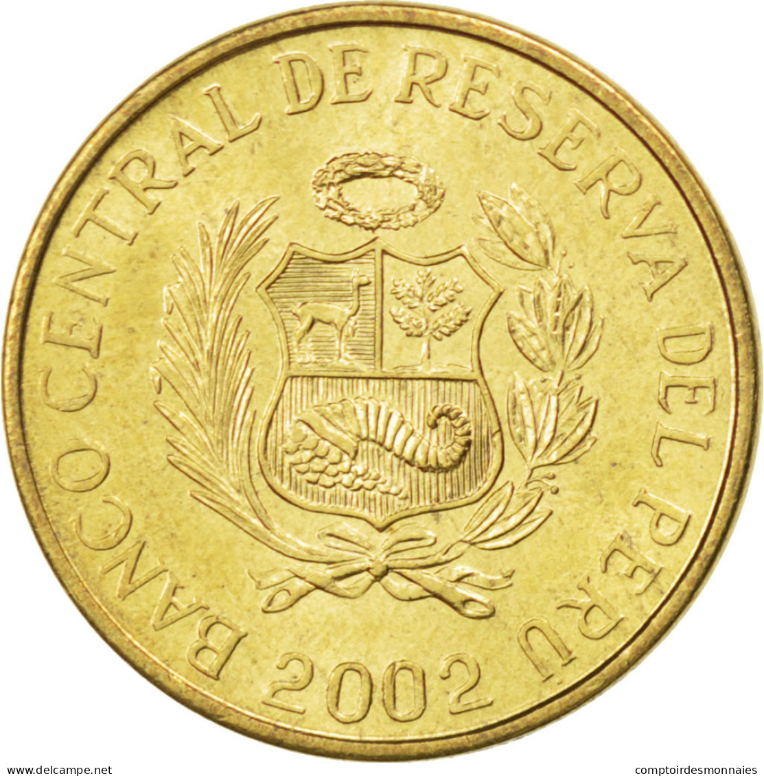 Monnaie, Pérou, Centimo, 2002, SPL, Laiton, KM:303.4 - Peru