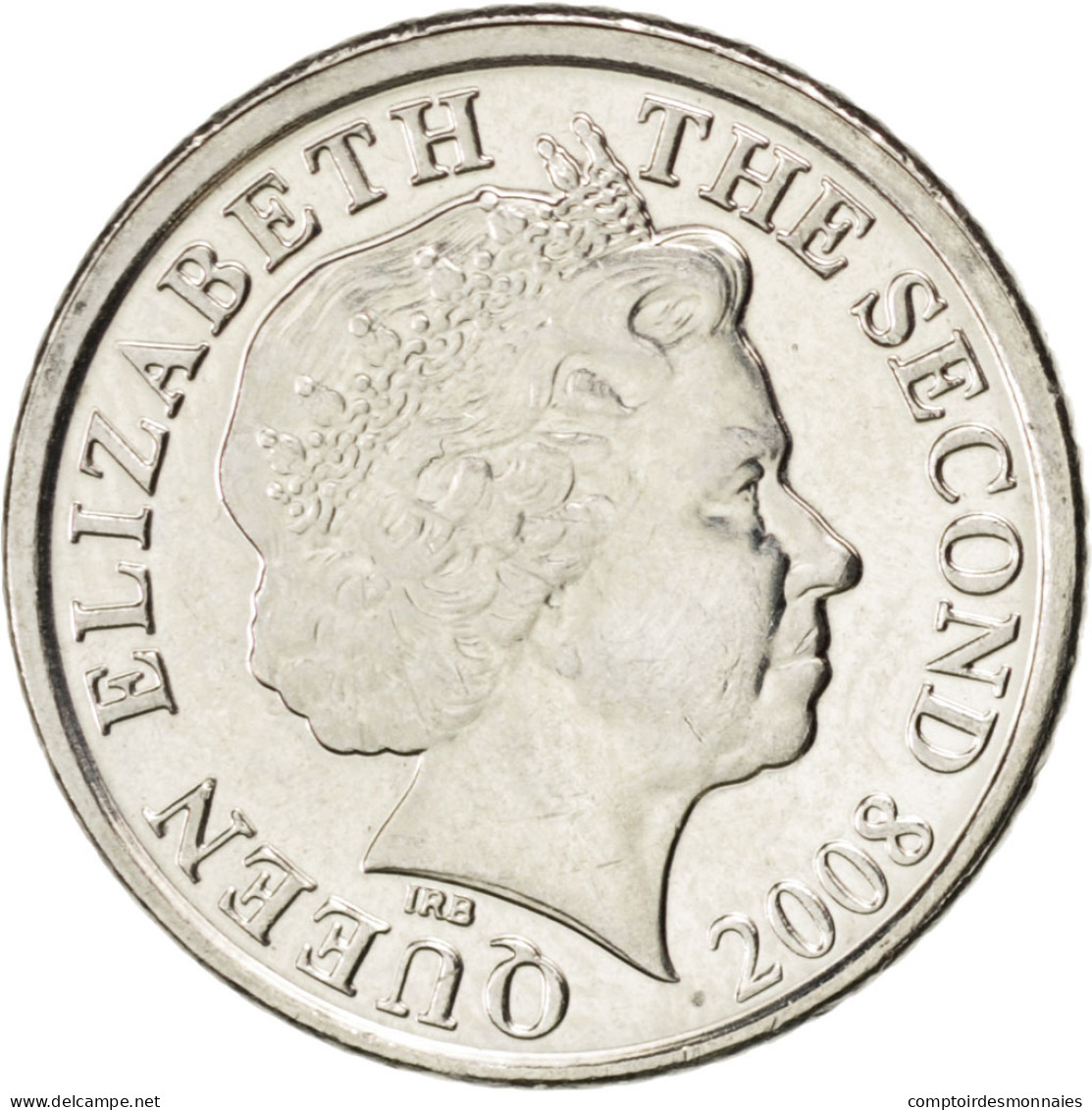 Monnaie, Jersey, Elizabeth II, 5 Pence, 2008, SPL, Copper-nickel, KM:105 - Jersey