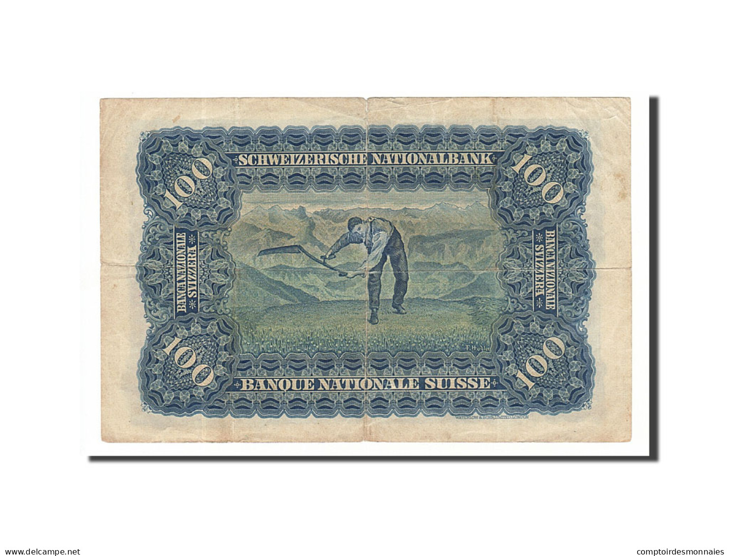 Billet, Suisse, 100 Franken, 1944, 1944-03-23, TTB - Suiza