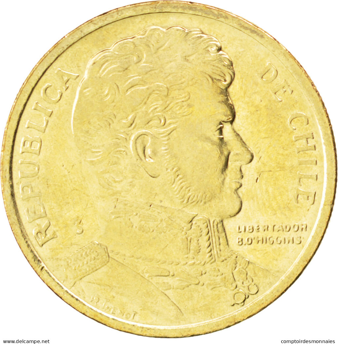 Monnaie, Chile, 10 Pesos, 2006, SPL, Aluminum-Bronze, KM:228.2 - Chili