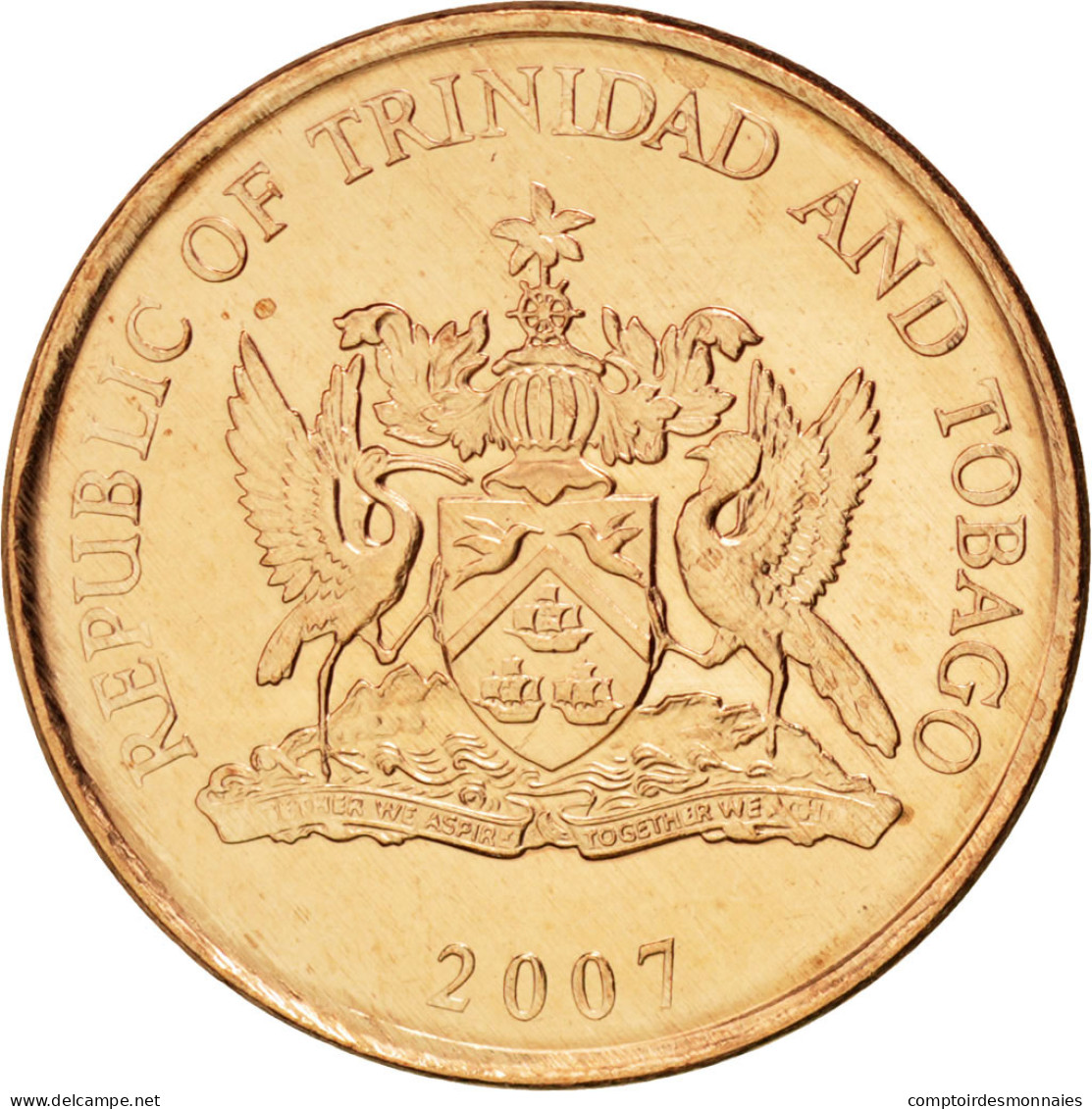 Monnaie, TRINIDAD & TOBAGO, 5 Cents, 2007, SPL, Bronze, KM:30 - Trinidad Y Tobago