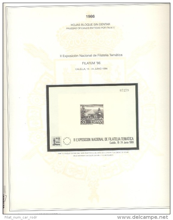 COLECCION PRUEBAS DE LUJO ESPAÑA 1975/2007 INCLUSIVE CALELLA - Colecciones