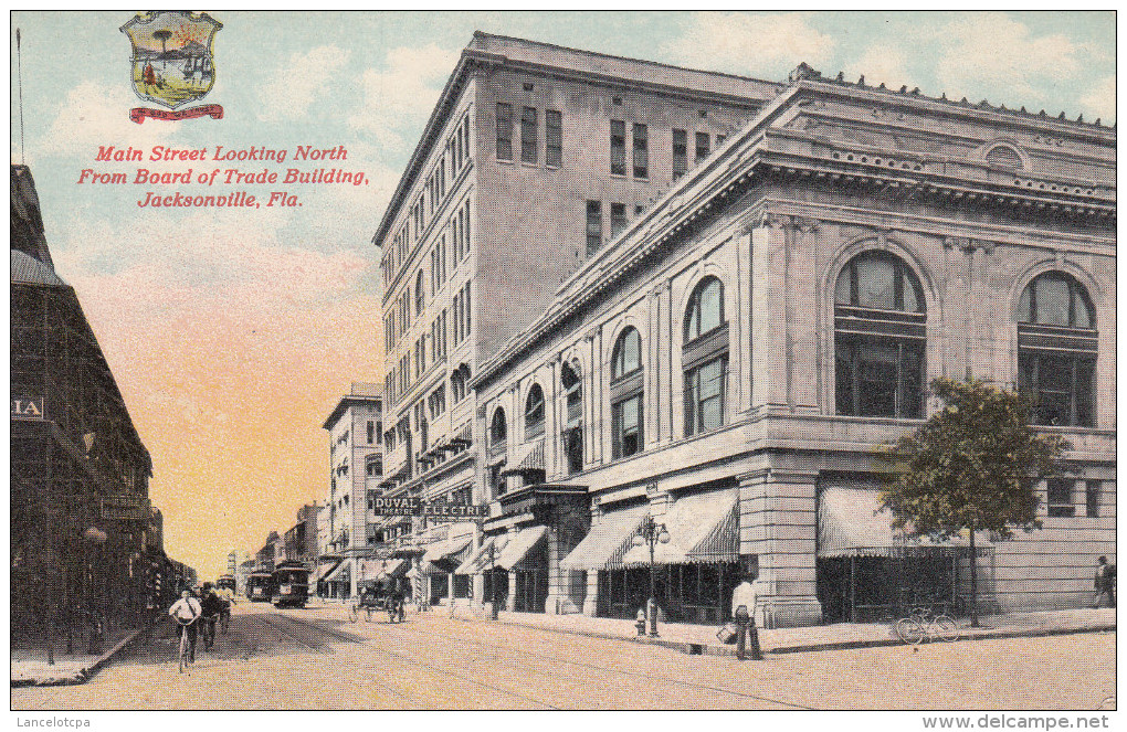 MAIN STREET LOOKING NORTH FROM BOARD OF TRADE BUILDING / JACKSONVILLE - FL. - Jacksonville