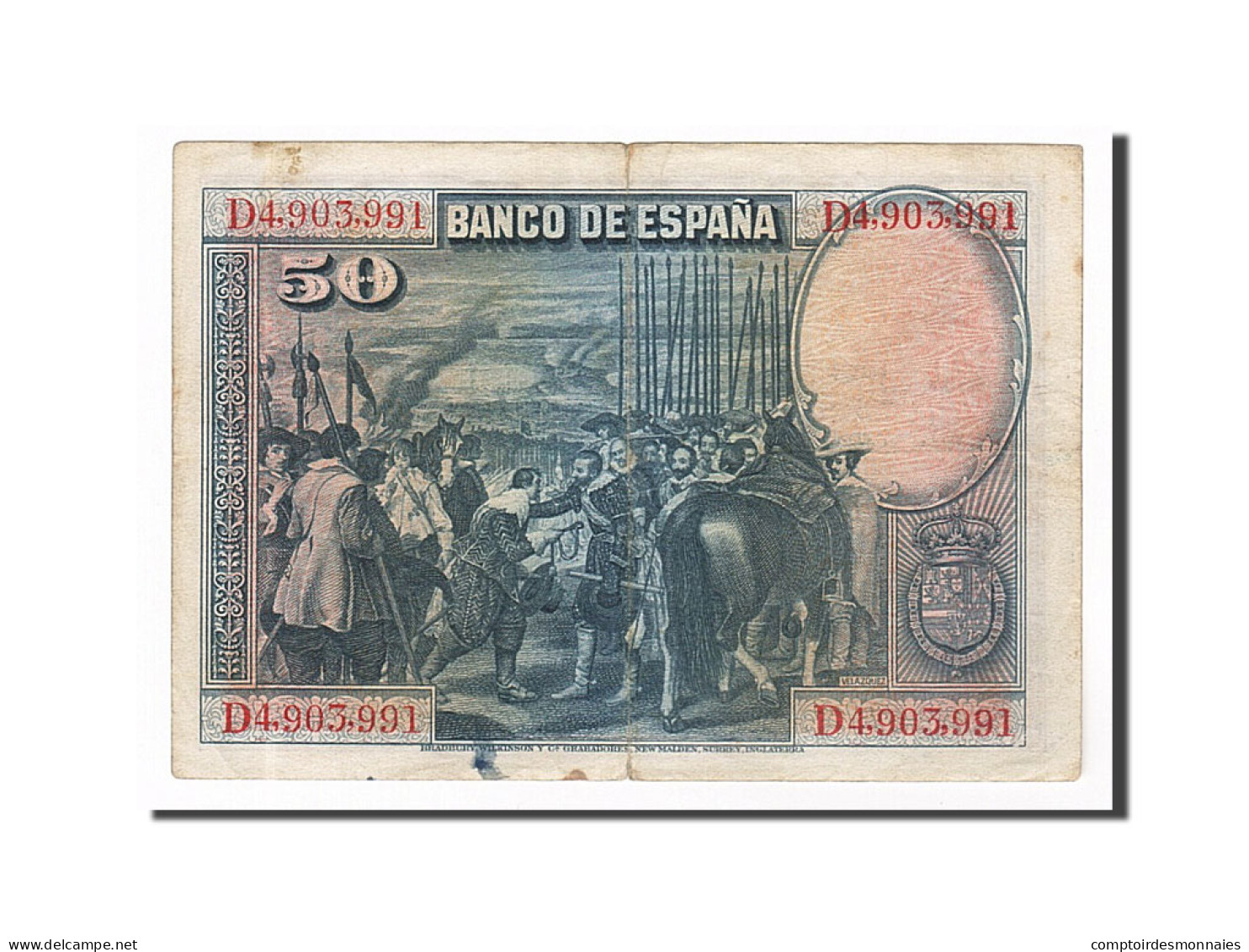 Billet, Espagne, 50 Pesetas, 1928, 1928-08-15, TB+ - 50 Pesetas