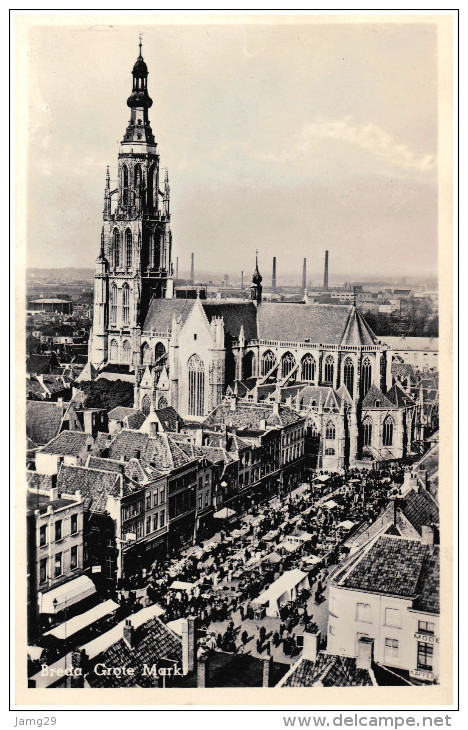 Nederland/Holland, Breda, Grote Markt, Ca. 1950 - Breda