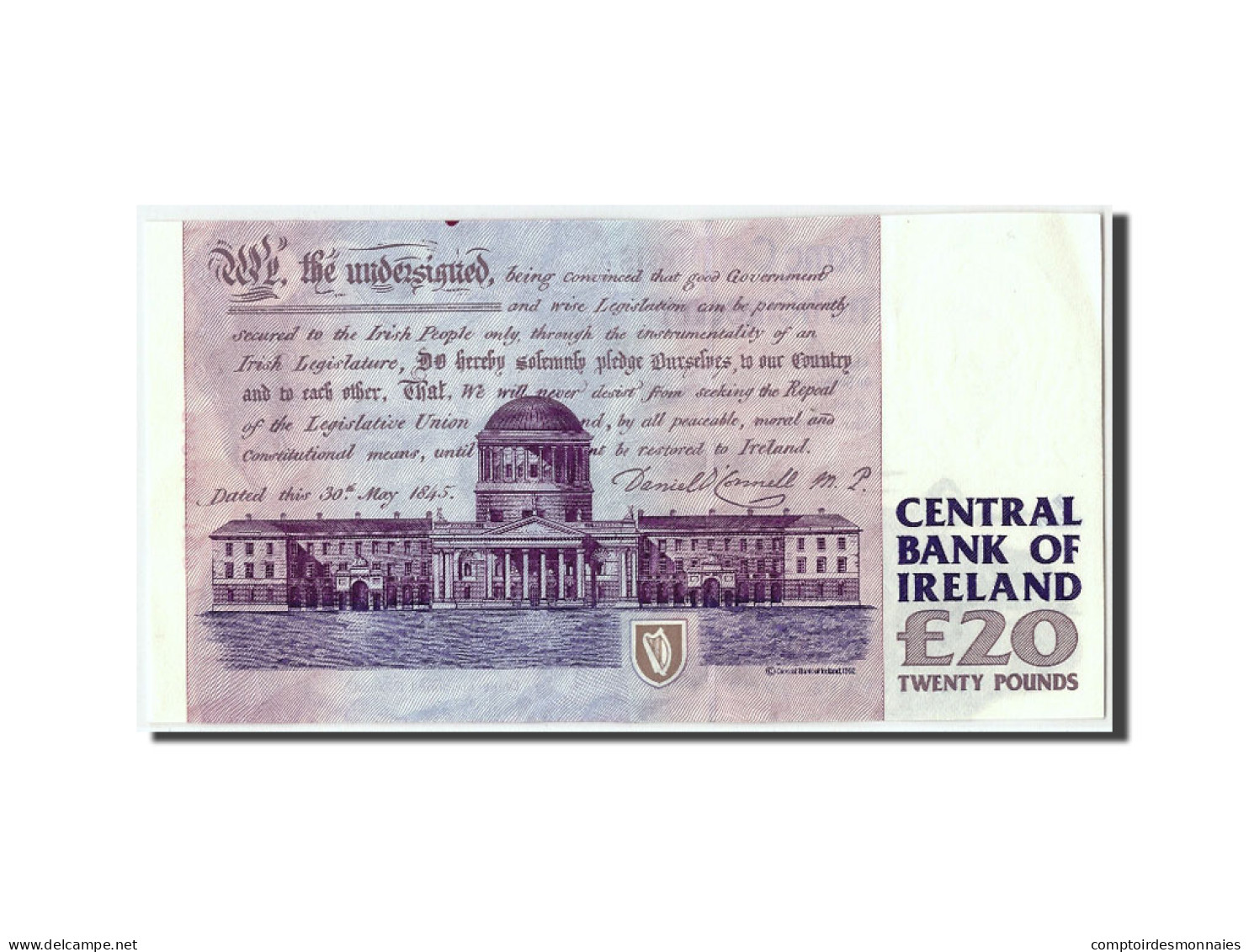 Billet, Ireland - Republic, 20 Pounds, 1993, 1993-02-09, SPL - Irlande