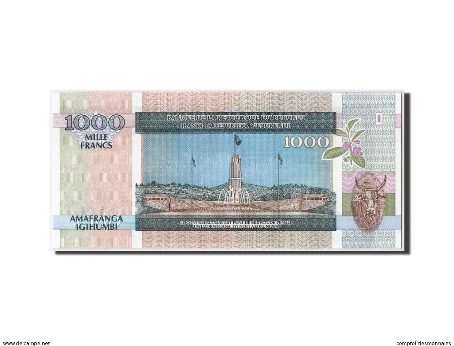 Billet, Burundi, 1000 Francs, 2006, 2006-05-01, NEUF - Burundi