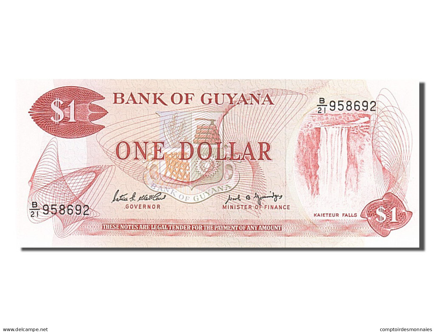 Billet, Guyana, 1 Dollar, 1989, NEUF - Guyana