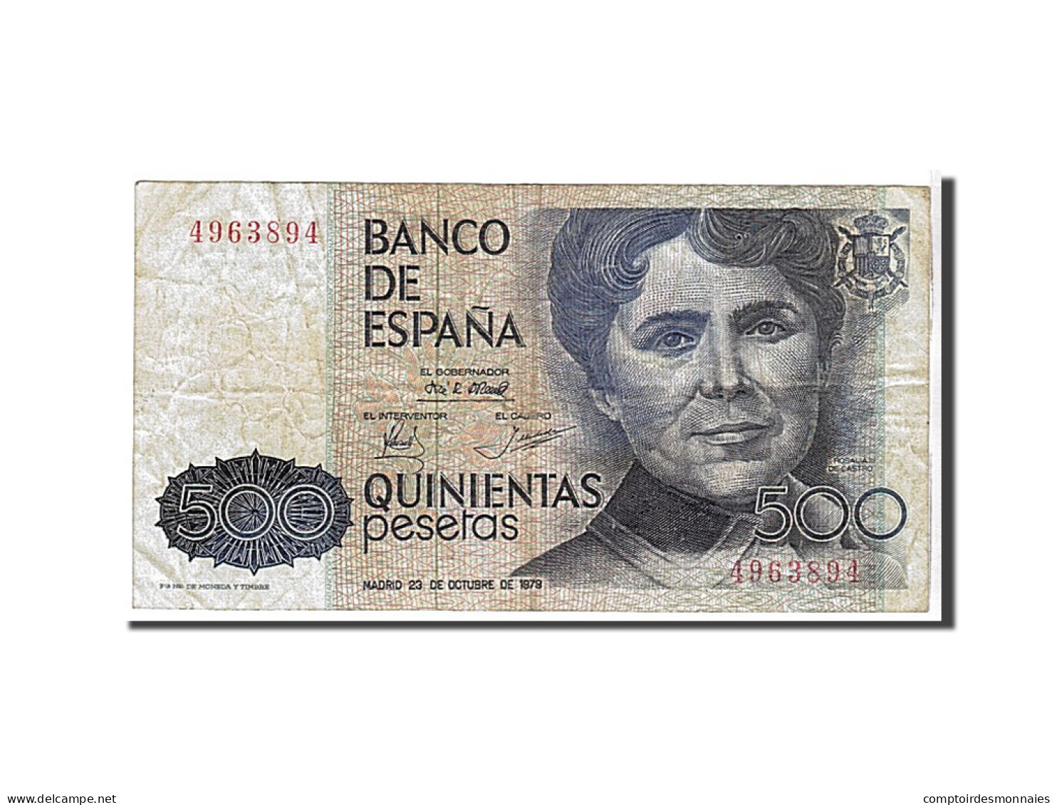 Billet, Espagne, 500 Pesetas, 1979, TB+ - [ 4] 1975-… : Juan Carlos I