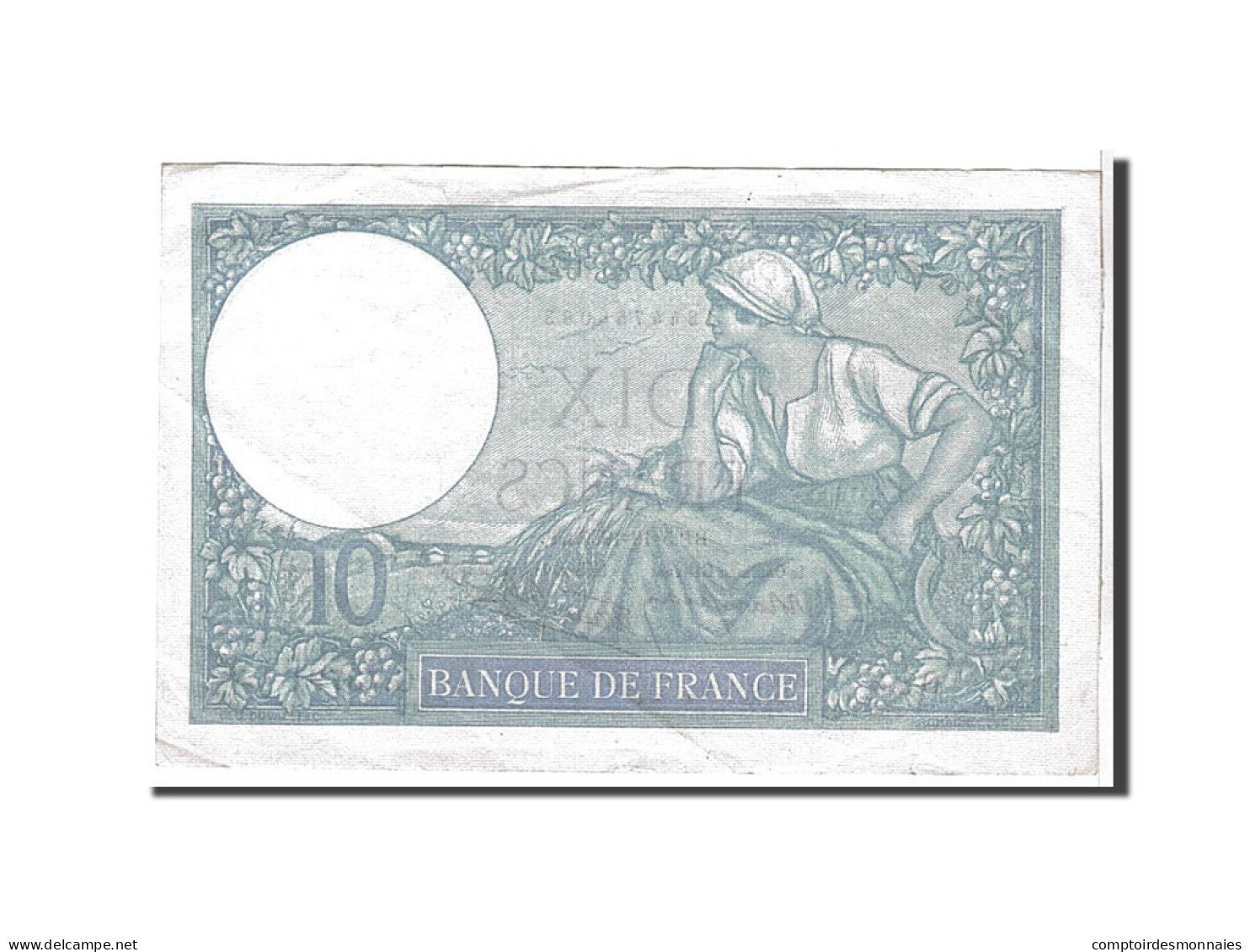 Billet, France, 10 Francs, 10 F 1916-1942 ''Minerve'', 1939, TTB+, Fayette:7.10 - 10 F 1916-1942 ''Minerve''